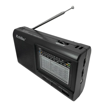 KK-2005 9-Полосное Коротковолновое Радио, Встроенный Динамик AM/ FM / SW, Портативное Радио, Разъем для наушников, Питание от сети переменного тока Или батареи 2AA для пожилых людей
