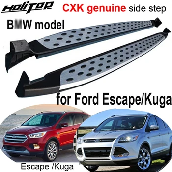 боковая планка подножки подножки для Ford Escape/Kuga 2013 2017 2018 2019 2020, CXK geunine, модель BM, настоящий утолщенный алюминиевый сплав