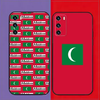 Чехол Для Телефона с Флагом Мальдивских Островов Для Huawei P50 P50Pro P40 P30 P20 P10 P9 Pro Plus P8 Psmart Z 2022 Nova 8I 8PRO 8SE Shell
