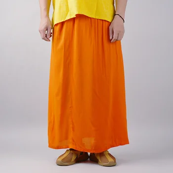 Благоприятное платье монаха, платье монаха-ламы, сянпай, весенне-летняя юбка А-образной формы в тибетском стиле средней длины, тибетский стиль