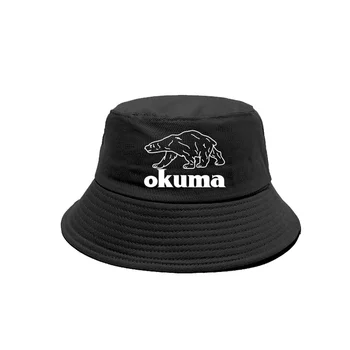 Okuma Рыбалка Медведь Ведро Шляпы Прохладные Женщины Мужчины Панама Шапки Открытый Боб Шляпа MZ-381