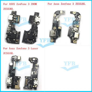 Для ASUS ZenFone 3 ZE552Kl Laser ZC551KL ZOOM ZE553KL USB Зарядное Устройство Док-станция Разъем Платы Порт Зарядки Микрофон Гибкий Кабель