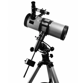 Skyoptikst 1000x114 мм Отражатель Астрономического Телескопа Белый Высокой Мощности Экваториальное Крепление Космическая Звезда Планета Луна Сатурн Юпитер