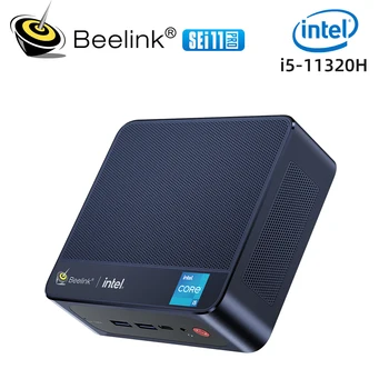 Beelink SEi11 Pro Intel i5 11320H 16 ГБ 500 ГБ SSD Windows 11 мини-пк WIFI 6 BT5.0 Destop геймерский компьютер mini pc gamer