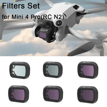 Набор фильтров для объектива Dji Mini 4 Pro Uv/cpl/ndpl/nd1000/star/night/0.65X Широкоугольный 12 В 1 Аксессуар Mini 4 Pro Алюминиевые Фильтры
