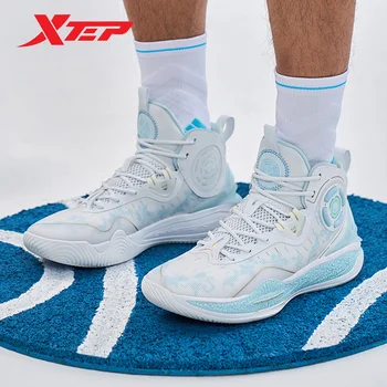 Мужская Баскетбольная обувь Xtep Wind Form 2.0 2023 Зимняя Мужская Спортивная обувь Износостойкие Кроссовки Для Бега Трусцой Среднего Размера 977419120006