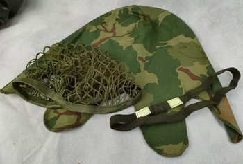 Война во Вьетнаме США Митчелл Реверсивная копия M1 шлем ЧЕХОЛ сетчатый РЕМЕНЬ КОСТЮМ