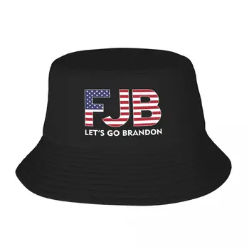 Новая FJB Let's Go Brandon Панама рыболовная шляпа с защитой от ультрафиолета Солнечная шляпа Мужские кепки Женские
