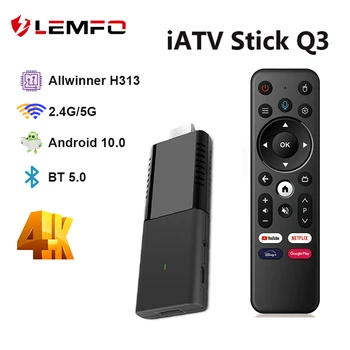iATV Q3 Smart TV Stick 4K Android 10 TV HDR10 Allwinner H313 ATV HDR Портативная приставка для телевизора 2,4 G/5G WIFI BT5.0 OTG PK X96S TX3