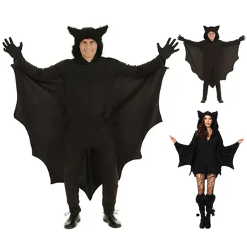 Детский костюм летучей мыши для Взрослых на Хэллоуин, Костюм родителя-ребенка, костюм вампира для вечеринки