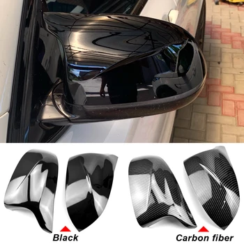 Крышка Бокового Зеркала Заднего Вида из Углеродного Волокна для BMW F25 X3, F26 X4, F15 X5, F16 X6 2014-2018 Аксессуары