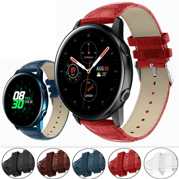 20 мм кожаный ремешок Для Samsung Gear Watchband Active watch 42 мм браслет 20 мм Для huami Amazfit GTR smart watch band аксессуары