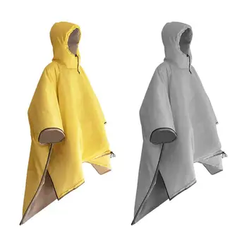 Многофункциональный ветрозащитный плащ, пригодный для носки спальный мешок, плащ, походный водонепроницаемый плащ, теплое одеяло для кемпинга