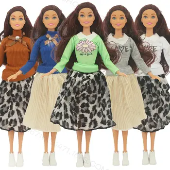 Новая Повседневная Модная Одежда Одежда Ручной Работы Платье Подходит Для 30 см Куклы Барби Аксессуары Diy Подарок
