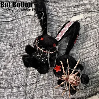 Женская сумка на плечо Y2K Girl Dark Bloody bunny Dolls, готическая Лолита, косплей на Хэллоуин, Готический дьявол, паук, раненый, раненые сумки, сумка-тоут