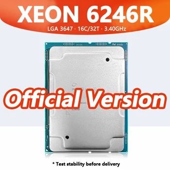 Процессор Xeon Gold 6246R 16 core 32thread 3,4 ГГц 14 нм 35,75 МБ 205 Вт Слот DDR4 LGA3647 для серверной материнской платы C621 6246R SRGZL CPU