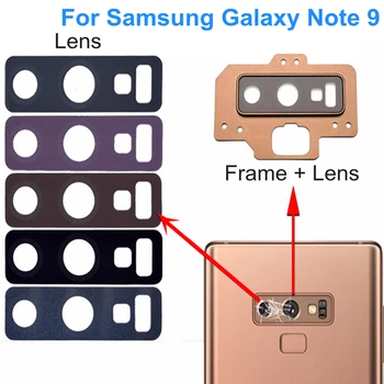 Для Samsung Galaxy Note 9 Note9 Задняя задняя камера Стеклянный объектив примечание 9 Крышка объектива камеры Ремонт Запасных частей