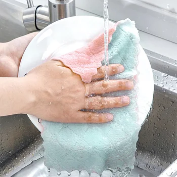 Суперпоглощающая кухонная салфетка для мытья посуды из микрофибры, высокоэффективная посуда, полотенце для уборки дома, кухонные инструменты и гаджеты