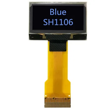 IPS 1,3-дюймовый синий OLED-дисплей SH1106 контроллер 30-контактный разъем типа plug in FPC разъем 12864 high light SPI I2C IIC Параллельный
