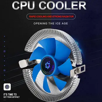 Процессорный кулер для Intel AMD 775 1150 1155 3-контактный радиатор, корпус настольного ПК, вентилятор охлаждения