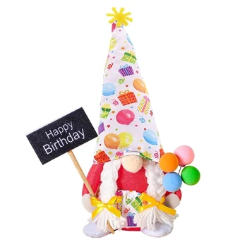 Украшения на День рождения Плюшевая Безликая Кукла Шведские Гномы Tomtes Многоразовый Подарок на День Рождения для Кухни Многоуровневый Поднос Орнамент 87HA
