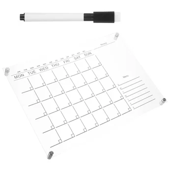 1 комплект подвесного акрилового календаря, практичный акриловый настенный календарь, Прозрачная доска для еженедельного планирования