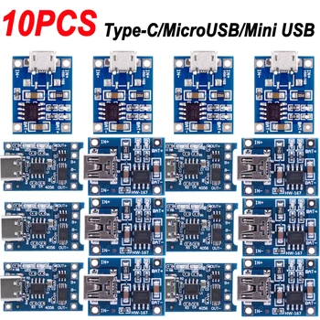 5 / 10шт Type-C/Micro /Mini USB 5V 1A 18650 TP4056 Модуль Зарядного Устройства Литиевой Батареи Зарядная Плата С Защитой Двойных Функций