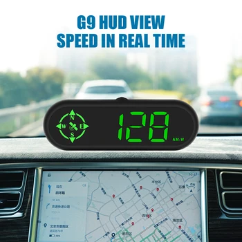 Автомобильный GPS HUD G9 Head Up Дисплей С Компасом, Часами, Спидометром, Тестером КМЧ, Цифровым Измерителем, Бортовым Компьютером, Автомобильными Аксессуарами