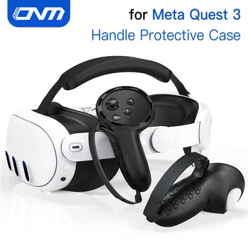 Защитный чехол для ручки для сенсорного контроллера Meta Quest 3, защищающего от пота, силиконовый чехол с ремешками для рук для аксессуаров виртуальной реальности Quest 3