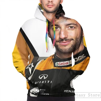 Мужские толстовки, толстовка для женщин, повседневная толстовка с забавным принтом Renault Daniel Ricciardo, уличная одежда
