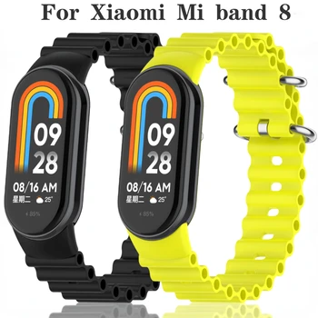 Силиконовый браслет для Xiaomi Mi Band 8, сменный браслет, спортивные интеллектуальные аксессуары accenture de montre