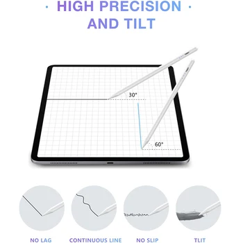 Стилус для Apple Pencil 2 1 для iPad Air Pro Mini Аксессуары без Bluetooth, магнитная зарядка, стилусы для карандашей