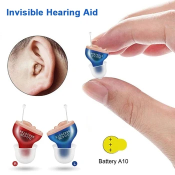 Мини-слуховые аппараты Audifonos для глухих/пожилых людей Регулируемый микро-Беспроводной Мини-размер Невидимого слухового аппарата Усилитель звука в ухе
