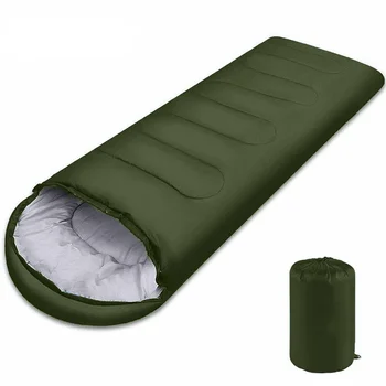 Новый спальный мешок для кемпинга, легкий 4-х сезонный спальный мешок с теплым и холодным покрытием, спальный мешок для пеших прогулок на открытом воздухе