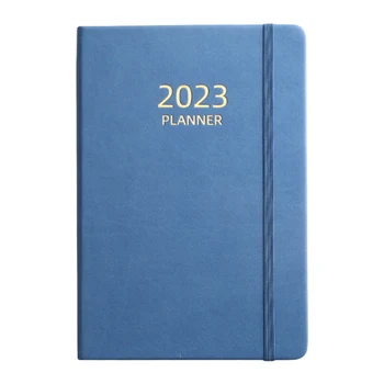 Дорожный блокнот формата А5 2023 с ежемесячными вкладками, ежедневник, внутренний карман, органайзер для домашнего расписания, канцелярские принадлежности, петля для ручки для личного плана.