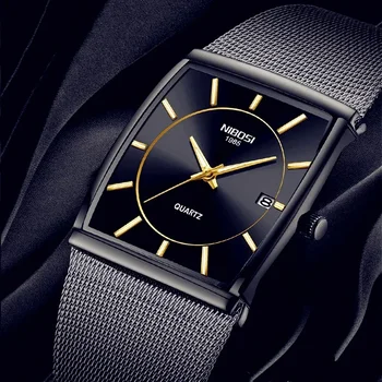 Новые Роскошные Мужские часы NIBOSI Хорошего качества, Водонепроницаемые Кварцевые Часы для Мужчин, Деловые Часы со Светящимися Стрелками, Relogio Masculino
