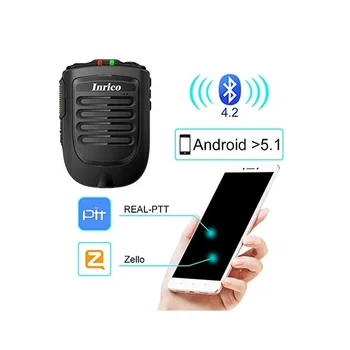Мини-колонки Inrico B01 Zello Беспроводной микрофон PTT портативная рация Android микрофоны портативный динамик Bluetooth