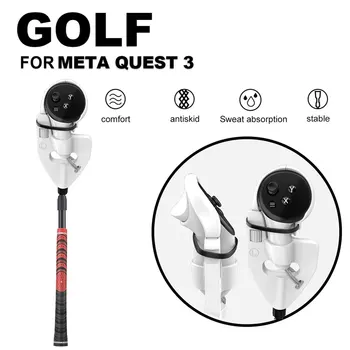 Рукоятка для гольфа VR Golf Контроллер ручки для гольфа Теннис Бейсбол Улучшите опыт игры в виртуальной реальности рукоятка для гольфа VR для Meta Quest 3 Аксессуары для виртуальной реальности