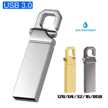 Новый Бесплатный Металлический USB-Накопитель 3.0 С Логотипом, 8 ГБ Золотых Ручек, 16 ГБ Серебряных Флешек, 32 ГБ U-Диска, 64 ГБ Подарков Для Фотосъемки, Высокая Скорость