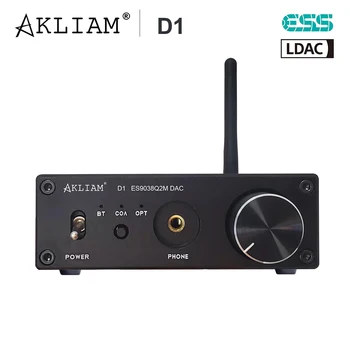 AkLIAM D1 ES9038Q2M Аудио Цап QCC5125 Bluetooth Hifi LDAC Звуковой Декодер для высококачественного Звука