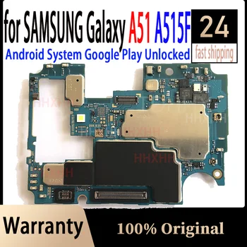 Для Samsung Galaxy A51 A515F A515DS A515GN Оригинальная Разблокированная Материнская плата С Полными Чипами Материнская Плата Чистый IMEI Логическая Плата Android OS