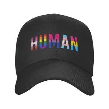 Новая изготовленная на заказ бейсболка Rainbow Human Lgbt Для женщин и мужчин, дышащая шляпа для папы для гей-парадов, уличные летние кепки, бейсболки Snapback