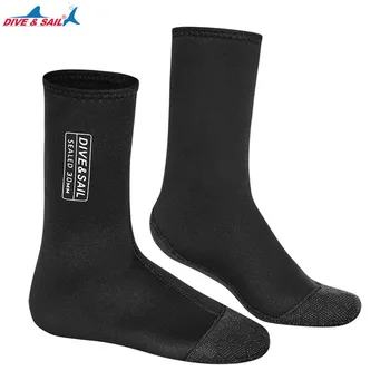 3 ММ неопреновые носки для дайвинга для взрослых, носки для плавания с маской и трубкой, устойчивые к ударам, теплые пляжные носки для водных видов спорта, противоскользящие носки для серфинга