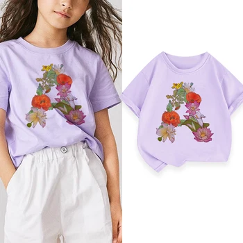 Новинка 2023 года, детская футболка с буквенным принтом Y2k, Летние футболки для маленьких Девочек И мальчиков, Уличная Повседневная одежда Для девочек От 2 до 7 лет