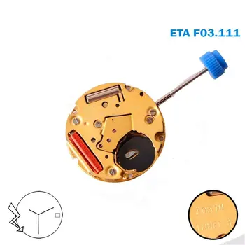 Механизм ETA F03.111 с диском 3, высота 4,48, ручная установка (3) Золотой механизм