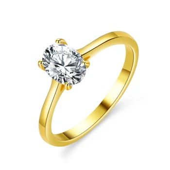 Роскошное кольцо из стерлингового серебра 925 пробы с покрытием из 18-каратного золота, свадебное женское кольцо для помолвки овальной огранки