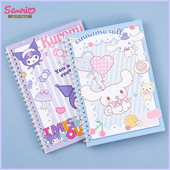 5шт Sanrio Ноутбук Аниме Hello Kitty Kuromi Cinnamoroll Офисный Ноутбук Справочник Мультфильм Pp Катушка Книга Студенческие Подарки Игрушки