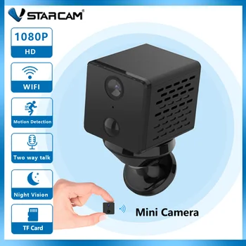 Мини-камера Vstarcam 1080P WiFi IP-камера безопасности с функцией ночного видения PIR для обнаружения человеческого тела, монитор сигнализации, микро-домашняя камера