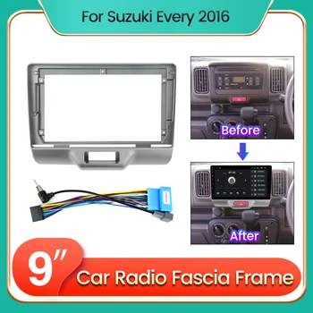 TomoStrong для SUZUKI Every Wagon 2015 2016 2017 2018 + Рамка панели приборной панели автомагнитолы Шнур питания CANBUS