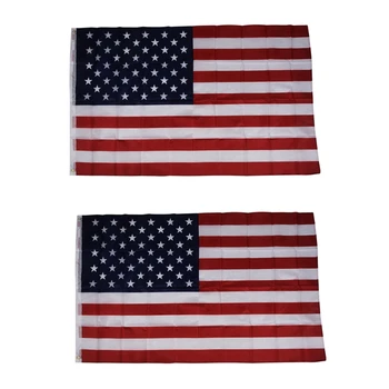 2 раза рекламный американский флаг США - 150 × 90 см (100% соответствует изображению)